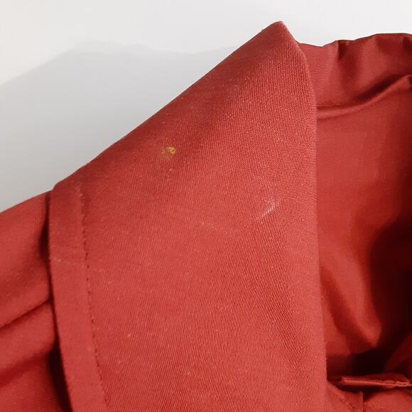 Vintage 1960s DuPont Rain or Shine Raincoat Rust Red Rain Slicker Chore Jacket - Picture 7 of 15